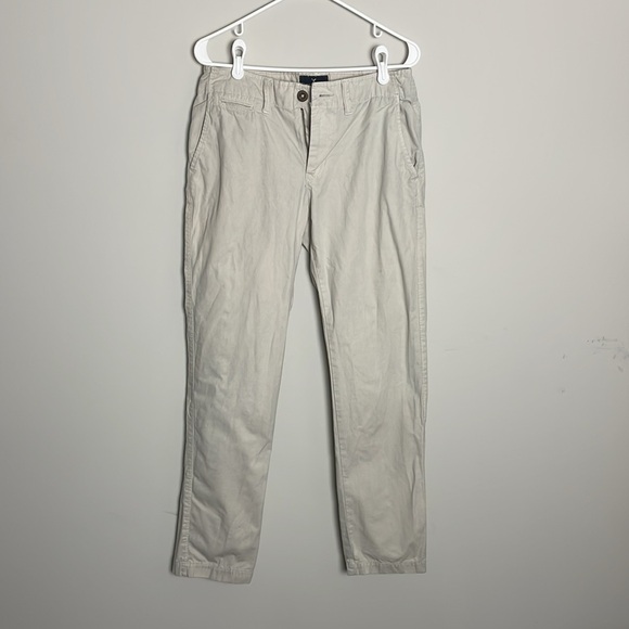 American Eagle Outfitters Light Khaki Slim Straight Pants- size 29 - Picture 8 of 16